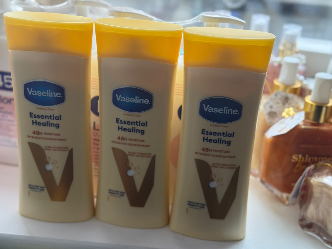 Vaseline Essential Healing Lotion Beauty product photo at Sylvia Glow House, Everyday care for dry skin., for Dry skin, Lotion texture, gallery view 2