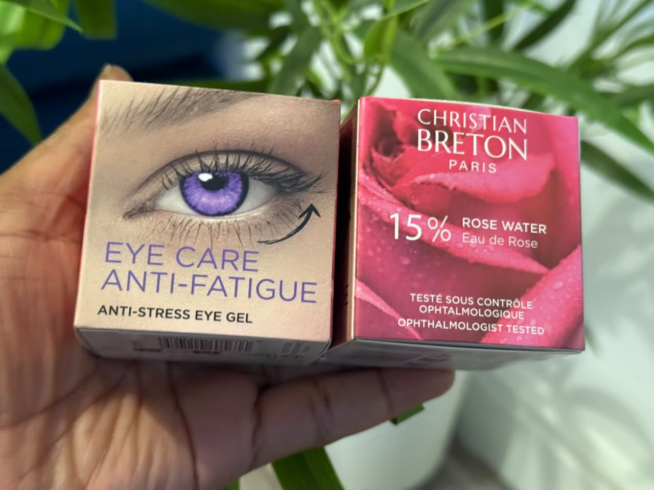 Christian Breton Eye Care & 15% Rose Water Duo Skincare product photo at Sylvia Glow House, Paris eye gel and rose water pairing, for Tired eyes, gallery view 2