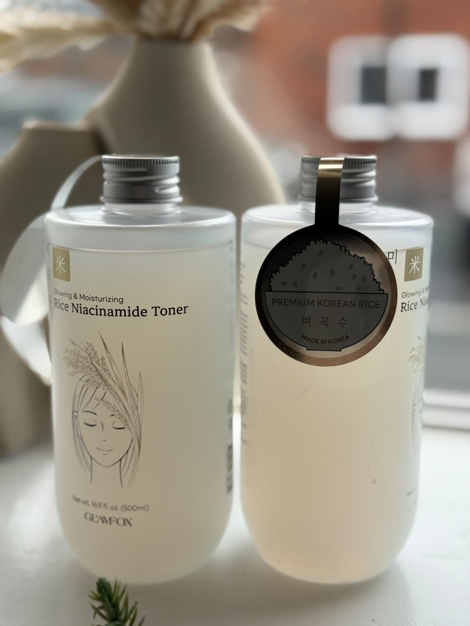 Glamfox Rice Niacinamide Toner Skincare product photo at Sylvia Glow House, A gentle rice and niacinamide toner., for Brightening & tone, Toner texture, gallery view 2